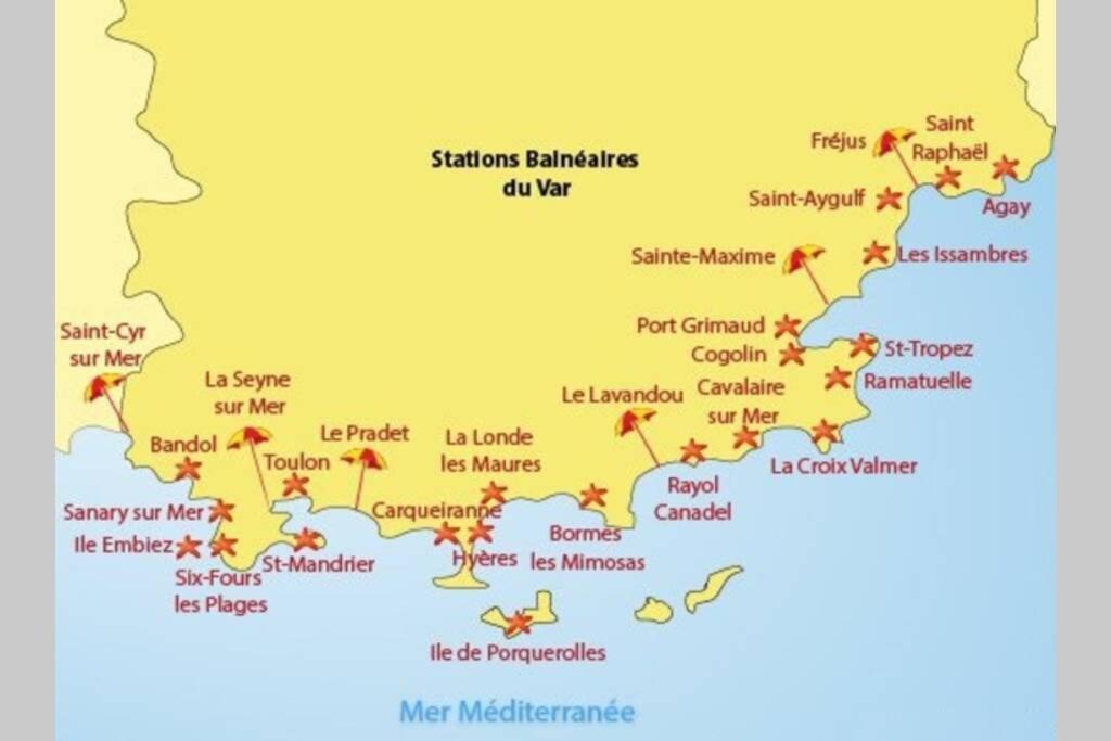Superbe T2 Lumineux 3*** 10 Mn A Pied De La Plage Apartment Льо Праде Екстериор снимка