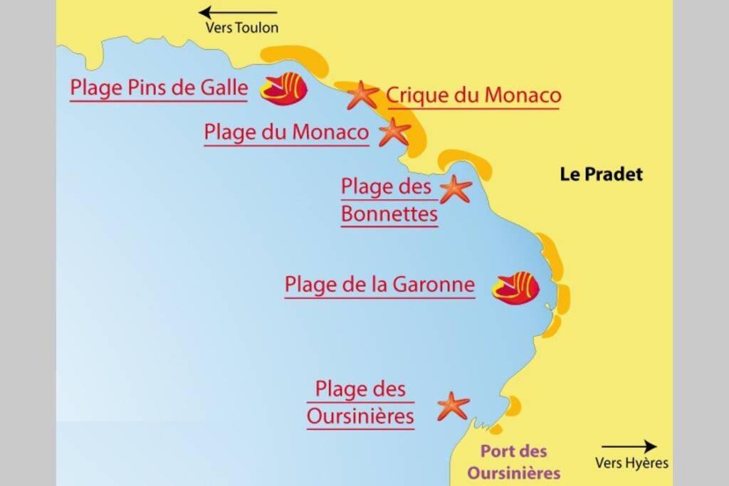 Superbe T2 Lumineux 3*** 10 Mn A Pied De La Plage Apartment Льо Праде Екстериор снимка